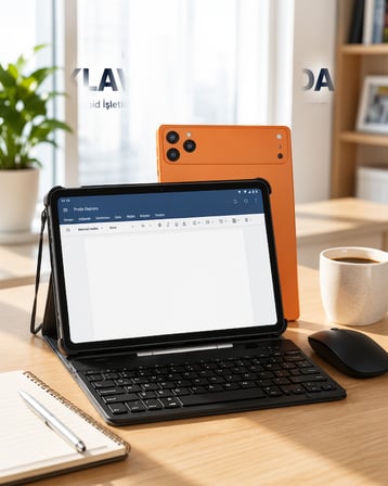 Android Tablet Klavyeli Dokunmatik Ekran 10.1 İnç