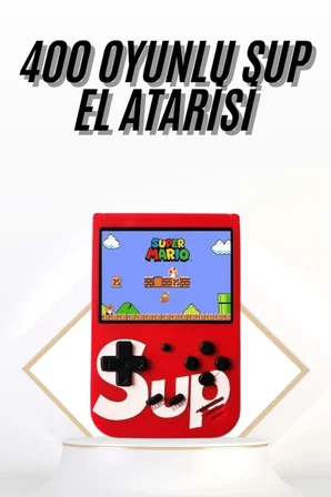 Çocuklara Özel Taşınabilir Sup El Atarisi 400 Oyunlu Nostaljik Oyun Konsolu