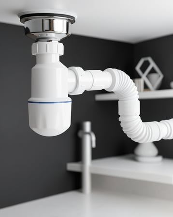 Lavabo Sifon Seti Esnek Borulu Koku Engelliyor
