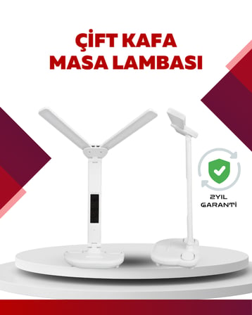 Göz Koruyucu LED Okuma Lambası | Titreşimsiz Işık, Kalemlik ve Stand Fonksiyonlu -