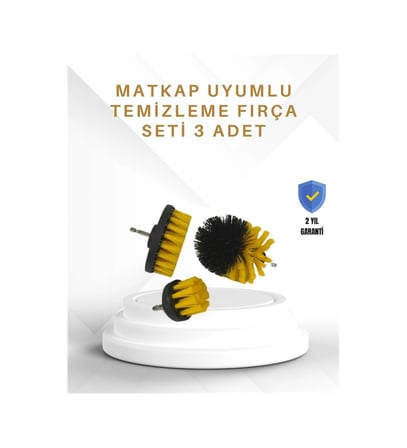 Yüksek Devirde Etkili Temizlik Sağlayan Matkap Ucu Fırça Seti
