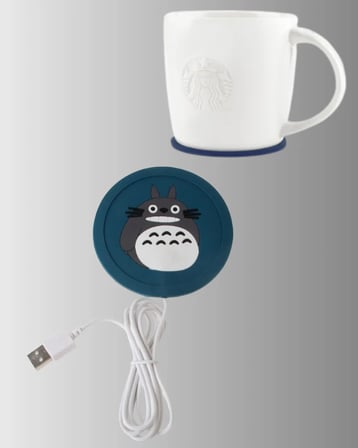 USB Isıtmalı Bardak Altlığı 60° Isı Koruma Silikon Isı Matı