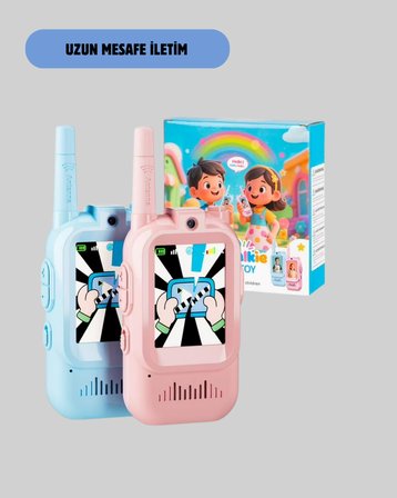 Çocuklar İçin Video Görüşmeli Walkie Talkie Uzun Mesafe İletişim -