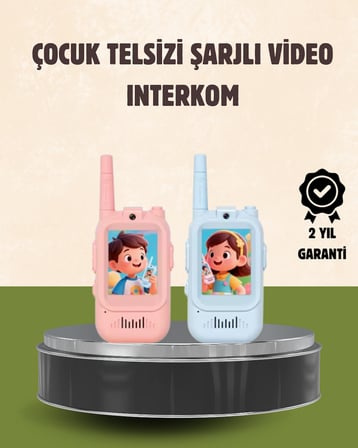 Görüntülü Walkie Talkie Çocuklar İçin Video İnterkomlu Oyuncak -