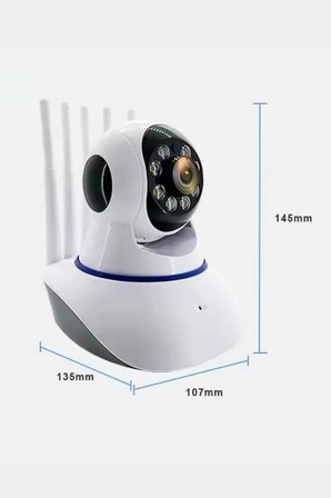 Akıllı Gece Görüşlü Sensörlü Wifi Kamera Telefondan Takip Edilebilir