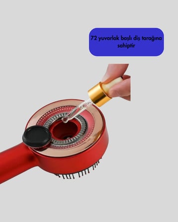 Mikro Akım Teknolojili Elektrikli Saç Masaj Fırçası Yağ Uygulamalı -