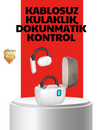 Kablosuz Bluetooth Kulaklık – Otomatik Eşleşme, Tek Tuş Kontrol, Stereo Ses -