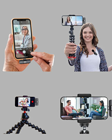 Kablosuz Mikrofon - Telefon ve Bilgisayar Uyumlu