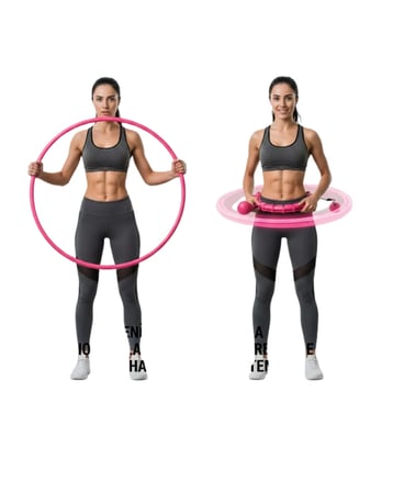 Masajlı Akıllı Hula Hoop Ayarlanabilir Fitness Çemberi