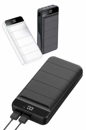 50.000 Mah Powerbank Turbo Hızlı Led Göstergeli Android İOS Uyumlu Taşınabilir Askılı -
