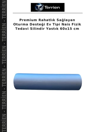 Premium Rahatlık Sağlayan Oturma Desteği Ev Tipi Nais Fizik Tedavi Silindir Yastık 60x15 cm