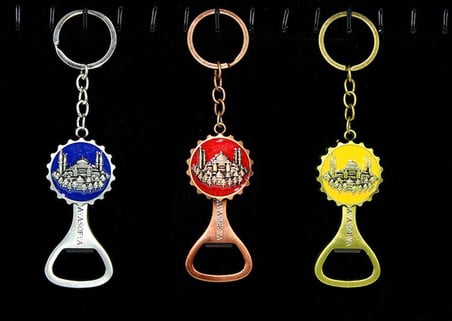 Premium Metal Ayasofya Anahtarlık Ve Açacak Günlük Eşya Hatıra Hediyesi Objesi
