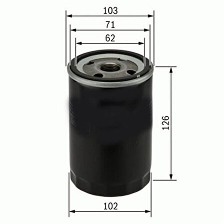 Ufı 23.237.00 Yağ Filtresi H100 93-00 H-1 97-00 Stare97 2.5D - 2.5Td