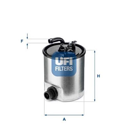 Ufı 24.007.00 Yakıt Filtresi W168 98>04 V-Class 638 2 98>03 Vaneo 414 02>05 Vıto 638 99>03 Sprinter 00>05