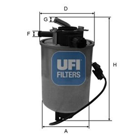 Ufı 24.018.01 Yakıt Filtresi