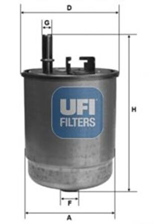 Ufı 24.129.00 Yakıt Filtresi Oe Uretıcı Hyundaı I30 1.6 Crdı 2016>