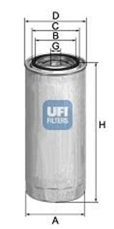 Ufı 24.141.00 Yakıt Filtresi