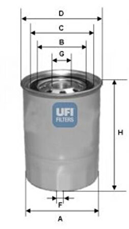 Ufı 24.327.00 Yakıt Filtresi