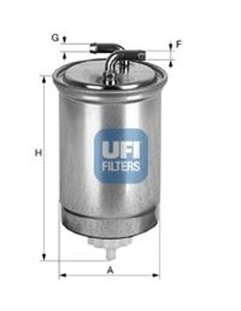 Ufı 24.365.00 Yakıt Filtresi Freelander 1 Ford Fıesta Mondeo Vw Transporter T3 Passat B3 B4 Jetta I Golf 2 Caddy I Polo Honda Accord Cıvıc