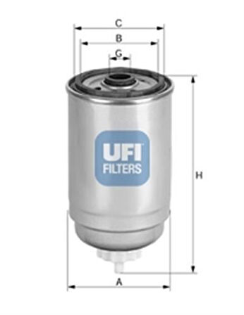 Ufı 24.401.00 Mazot Filtresi Transıt Turbo T12 T15 2.5Td 97 01