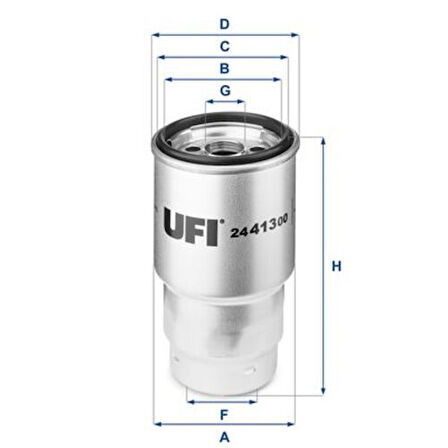 Ufı 24.413.00 Yakıt Filtresi