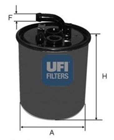 Ufı 24.416.00 Yakıt Filtresi Mercedes Om668 Om611 W168 W414 W638 B901 B905