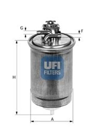 Ufı 24.424.00 Yakıt Filtresi Passat 00-05 A4 02-04 A6 97-05 A8 00-02 2.5 TDI Oe
