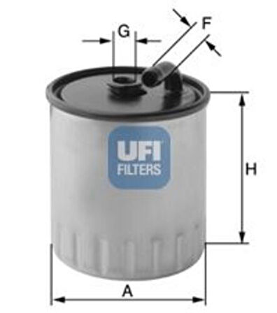 Ufı 24.429.00 Yakıt Filtresi Om611-Om612-C-Serısı W203 01-07-Clk C209 02-08
