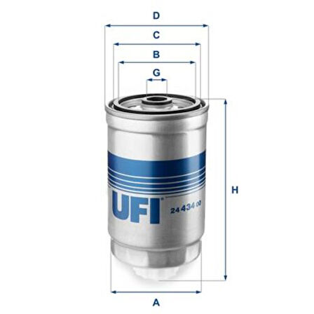 Ufı 24.434.00 Yakıt Filtresi