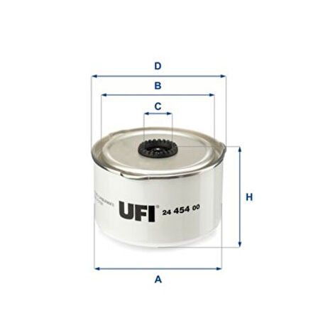 Ufı 24.454.00 Yakıt Filtresi 276Dt 306Dt 368Dt Dıscovery 3 L319 04>09 Dıscovery 4 L319 09>18 Range Rover 3 L322 06>12 Range Rover Sport I L320 06>12