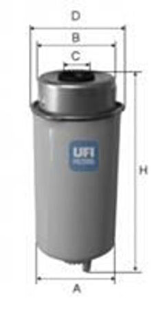 Ufı 24.456.00 Yakıt Filtresi Yenı Ford Transıt V347 2007 125Hp Wk8157