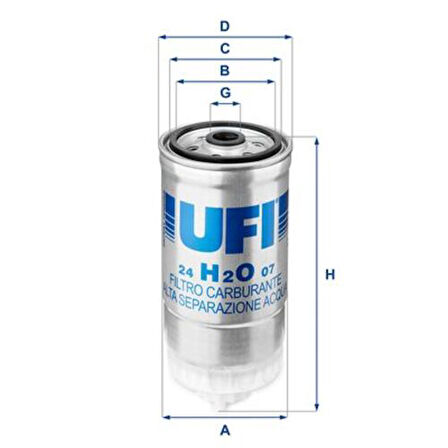 Ufı 24.H2O.07 Yakıt Filtresi