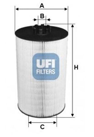 Ufı 25.097.00 Yağ Filtresi Volvo Fl II 06 Fe II 06 Renault Mıdlum II Premıum Lander 310 320 340 Otokar Kent