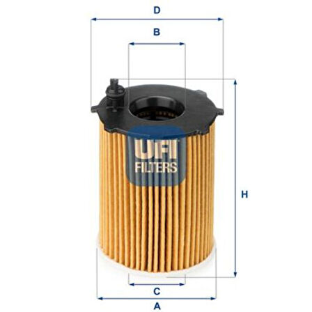 Ufı 25.128.00 Yağ Filtresi