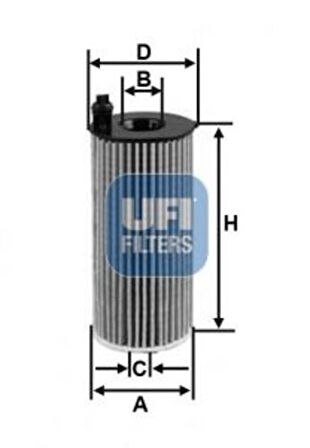 Ufı 25.188.00 Yağ Filtresi Bmw B37 B38 B46 B48 B47 F10 F20 F30 G20 G30 F32 F34 F36 G11 G01 G05 F25 F26 Z4