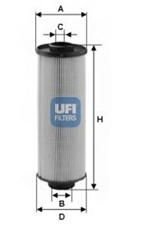 Ufı 26.004.00 Yakıt Filtresi Man Tga 18.410 D2866 00> Fortuna D2866 D2875