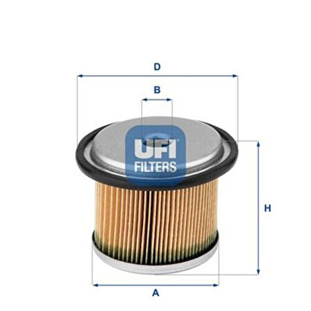 Ufı 26.676.00 Mazot Filtre Elemanı Partner Berıngo Expert Scudo P306 Xsara Xud9 1.9 Dızel P406 Xantıa P806 Evasıon Xud9Sd Xud9Te Xud11Bte