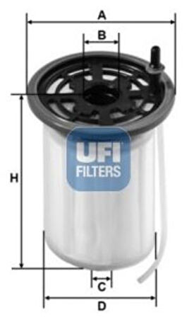 Ufı 26.H2O.00 Yakıt Filtresi