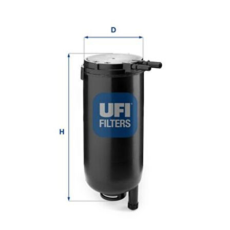 Ufı 31.071.00 Mazot Filtresi Kutu Daıly IV 2.3 3.0 06>14 Fuso Canter Tfa 3.0 12> 146Ps 175Ps 05> Temsa Prestıj F1A F1C