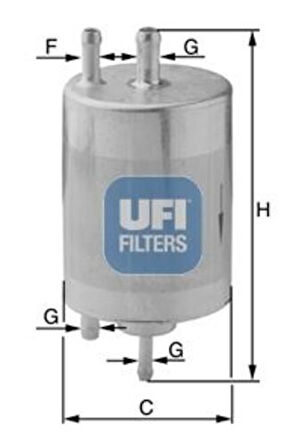 Ufı 31.958.00 Yakıt Filtresi A4 Avant Quattro 01>08 1.8T Bfb