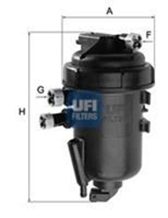 Ufı 55.114.00 Yakıt Filtresi Corsa C-Combo-Merıva 1.3 Cdtı 16V Oe