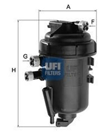 Ufı 55.120.00 Yakıt Filtresi Vectra C-Sıgnum 1.9 Cdtı 04 Oe