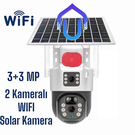 Çift Kameralı Wifi Solar PTZ Kamera O-Kam Pro Yazılım