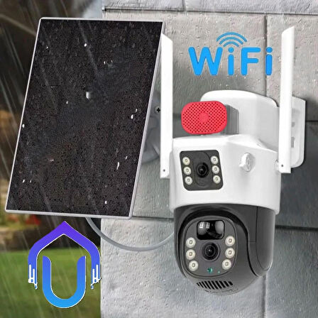 Çift Kameralı Wifi Solar PTZ Kamera O-Kam Pro Yazılım