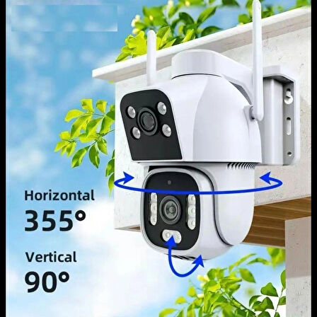 AOV Çift Kameralı 7/24 Kayıt E Sim Özellikli 4G Solar Kamera