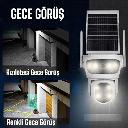 AOV Çift Kameralı 7/24 Kayıt İcsee Yazılım 4G Solar Kamera