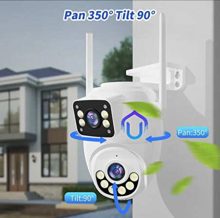 Carecam Çift Kameralı WİFİ PTZ Kamera