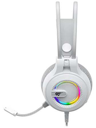 Gamenote H2040D Rgb Aydınlatmalı Mikrofonlu Gaming Oyuncu Kulaklığı - 3.5mm Jack + USB - Beyaz