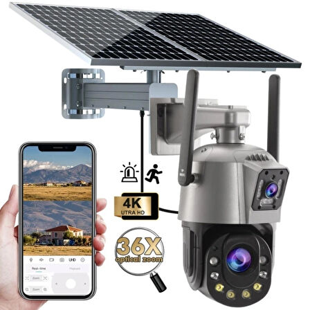 4G Modemli Kamera 2si Bir Arada Üretim 36X Optik Zoom Solar Kamera