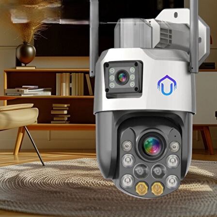 İcsee 6 MP Çift Kameralı 36X Optik Zoom Büyük Kasalı PTZ Wifi Kamera